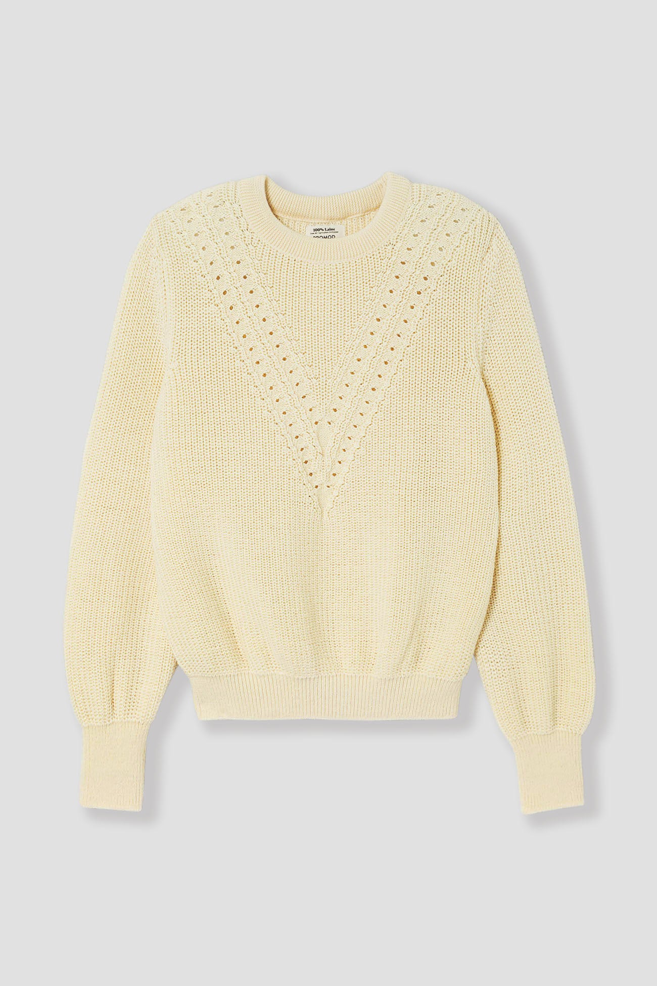 Pull made in France 100% laine - Ecru L