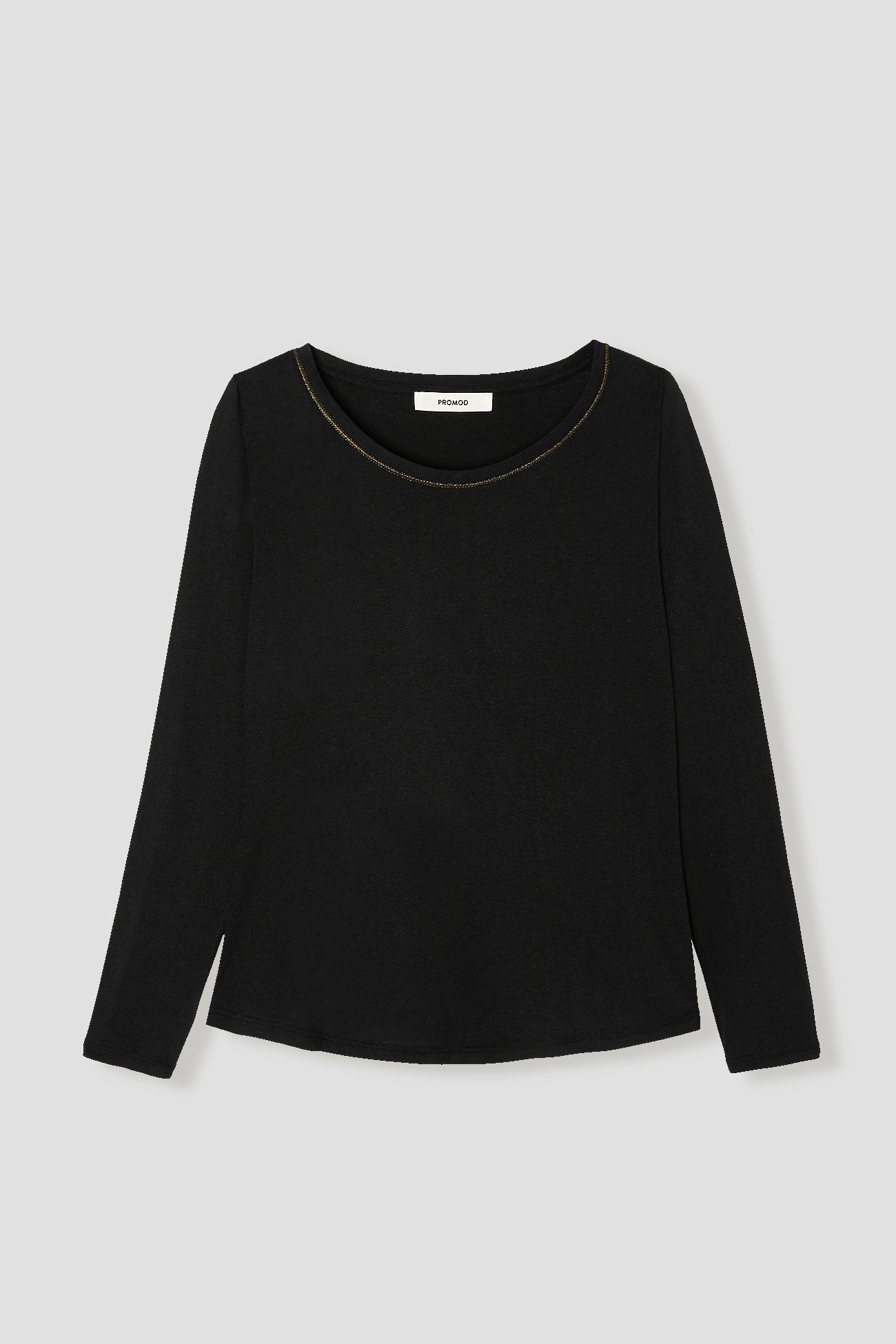 T-shirt col rond Femme - Noir L