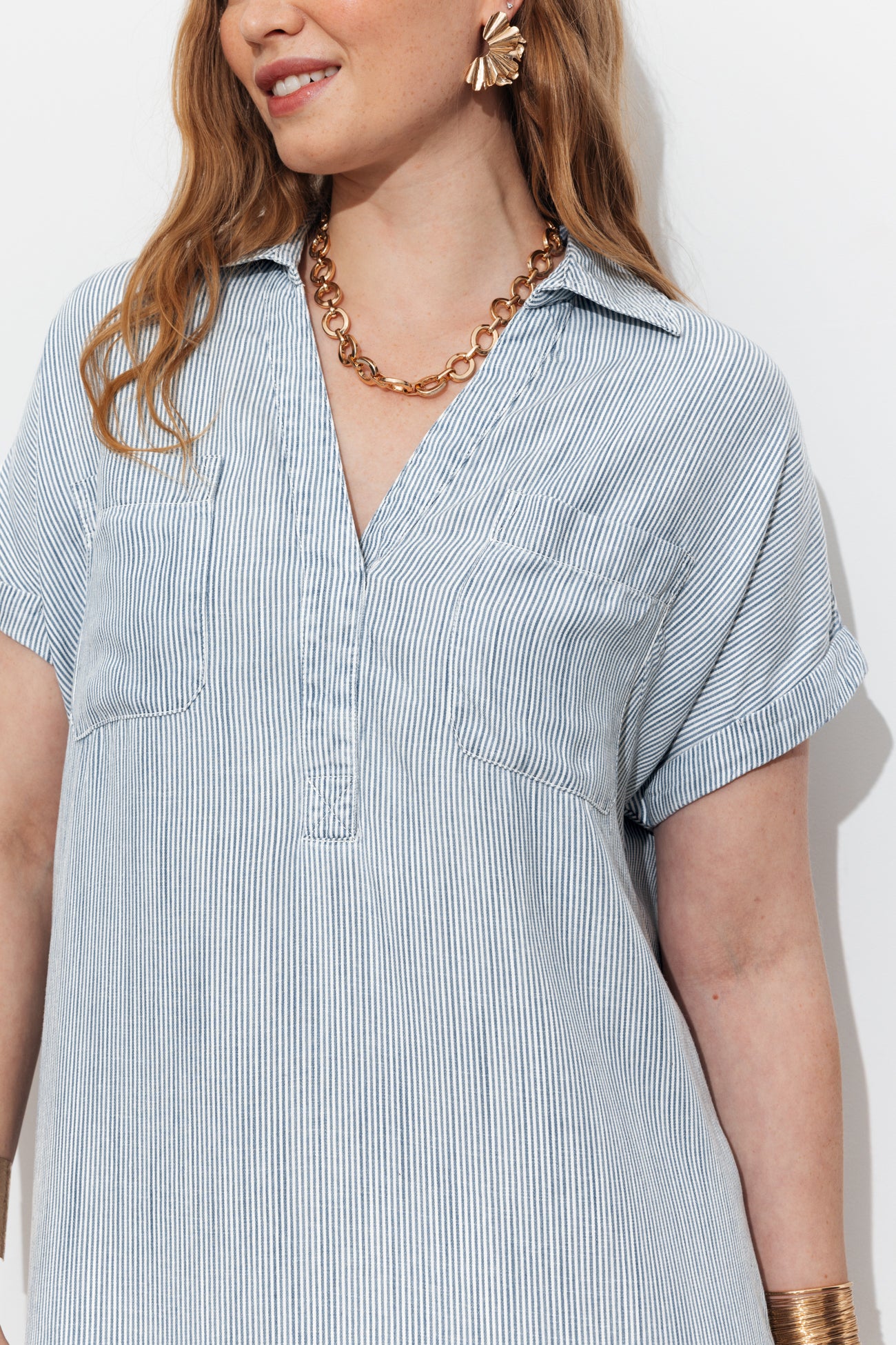 Haut Femme Promod Taille 44 - Rayé Noir Et Gris - Manches 3/4 Col Rond